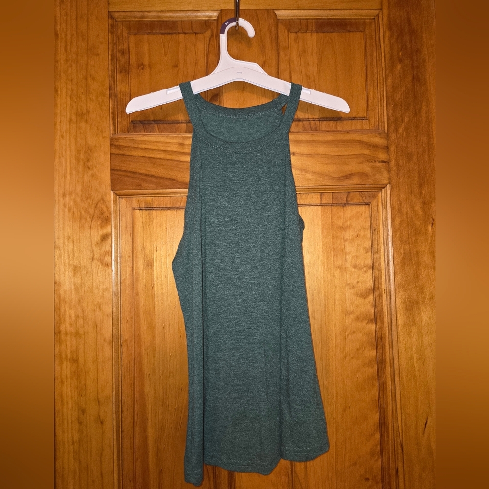 Green Sleeveless Tank Top